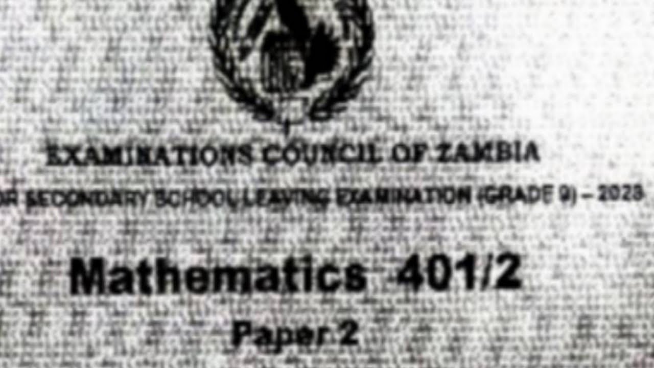 Grade 9 mathematics 2023 int