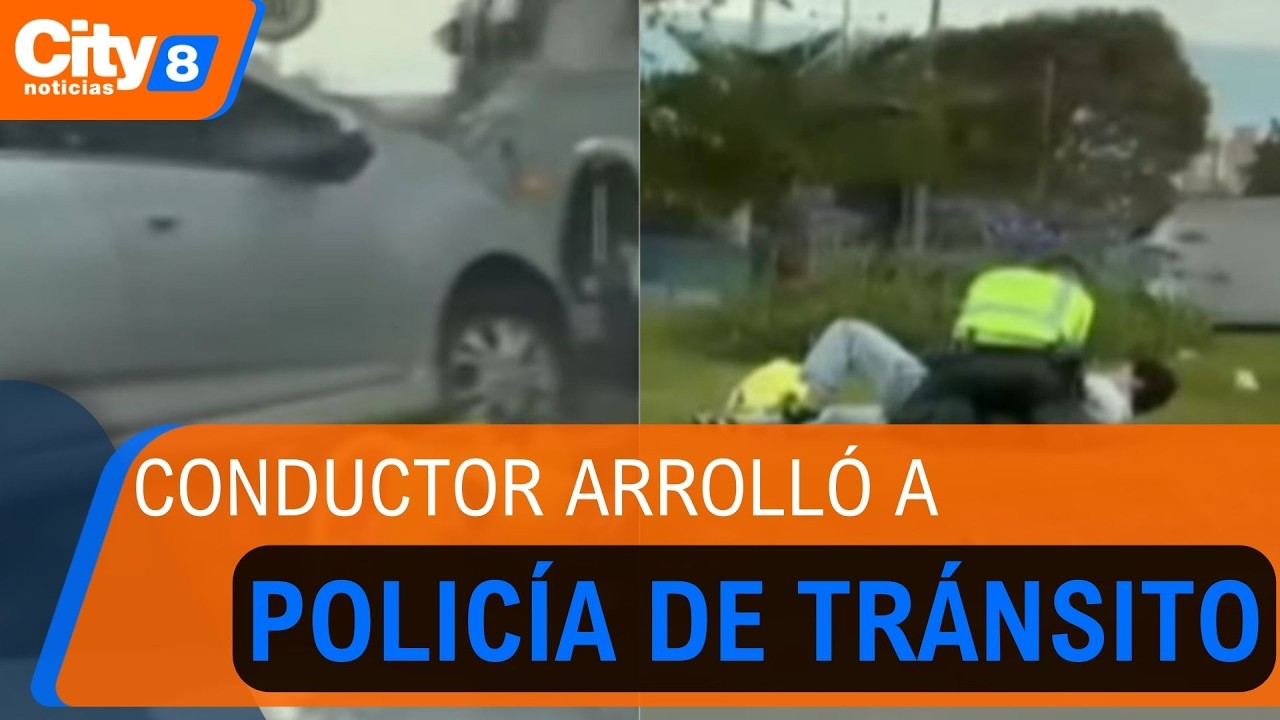 Conductor arrolló a un policía de tránsito tras requerimiento por incumplir el pico y placa | CityTv
