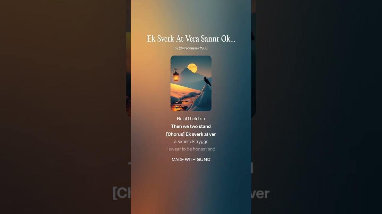 Ek Sverk At Vera Sannr Ok Tryggr