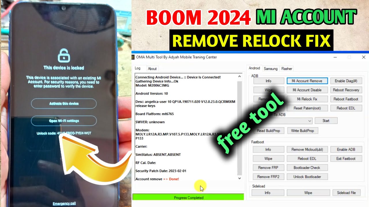 All redmi/xiaomi mi account remove 2024 | mi account unlock tool | mi account relock fix