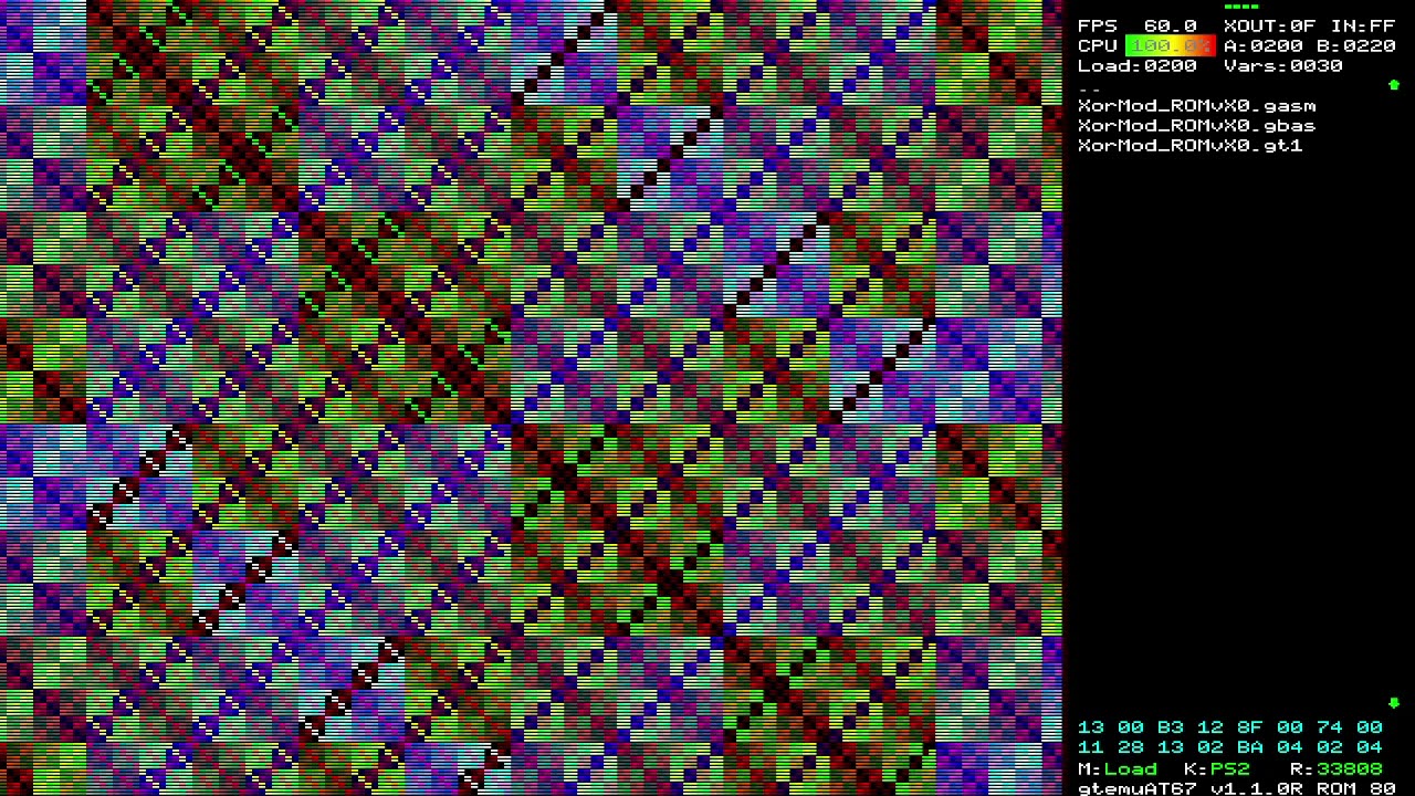 Gigatron TTL gtBASIC : Infinite Scroller using procedural generation on ROMvX0.