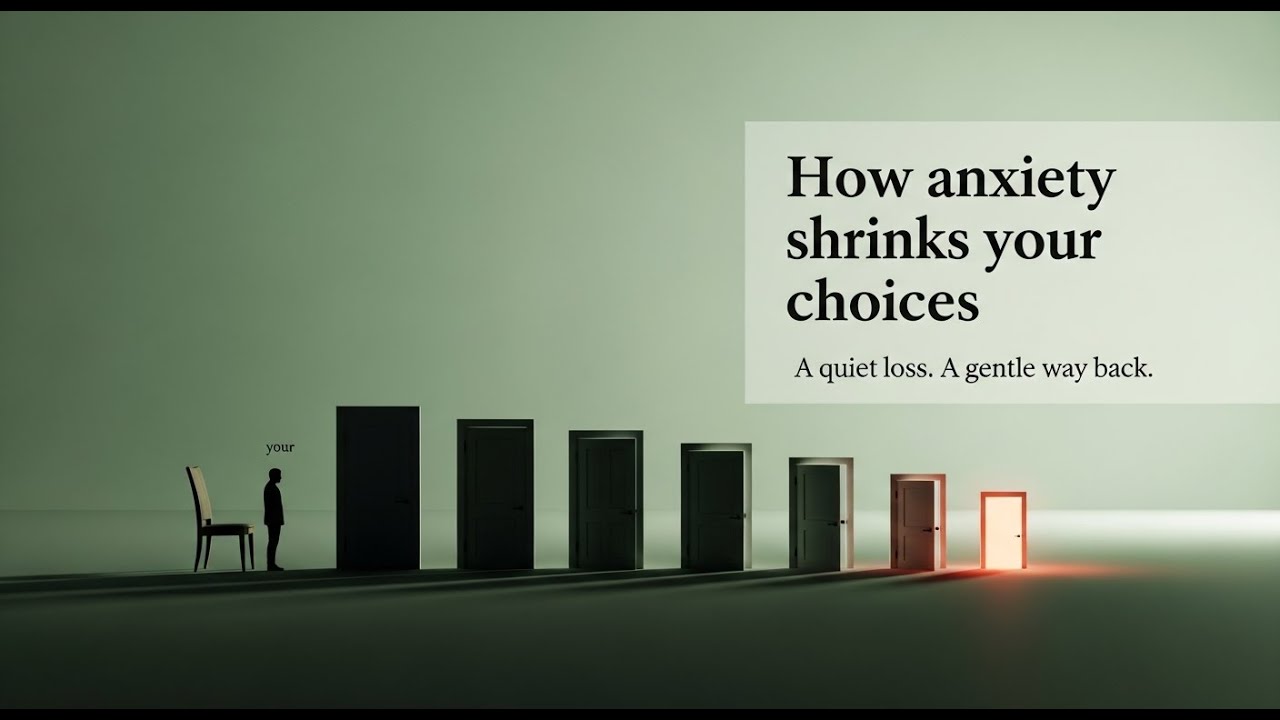 Anxiety doesn’t rush you — it slowly CLOSES your world
