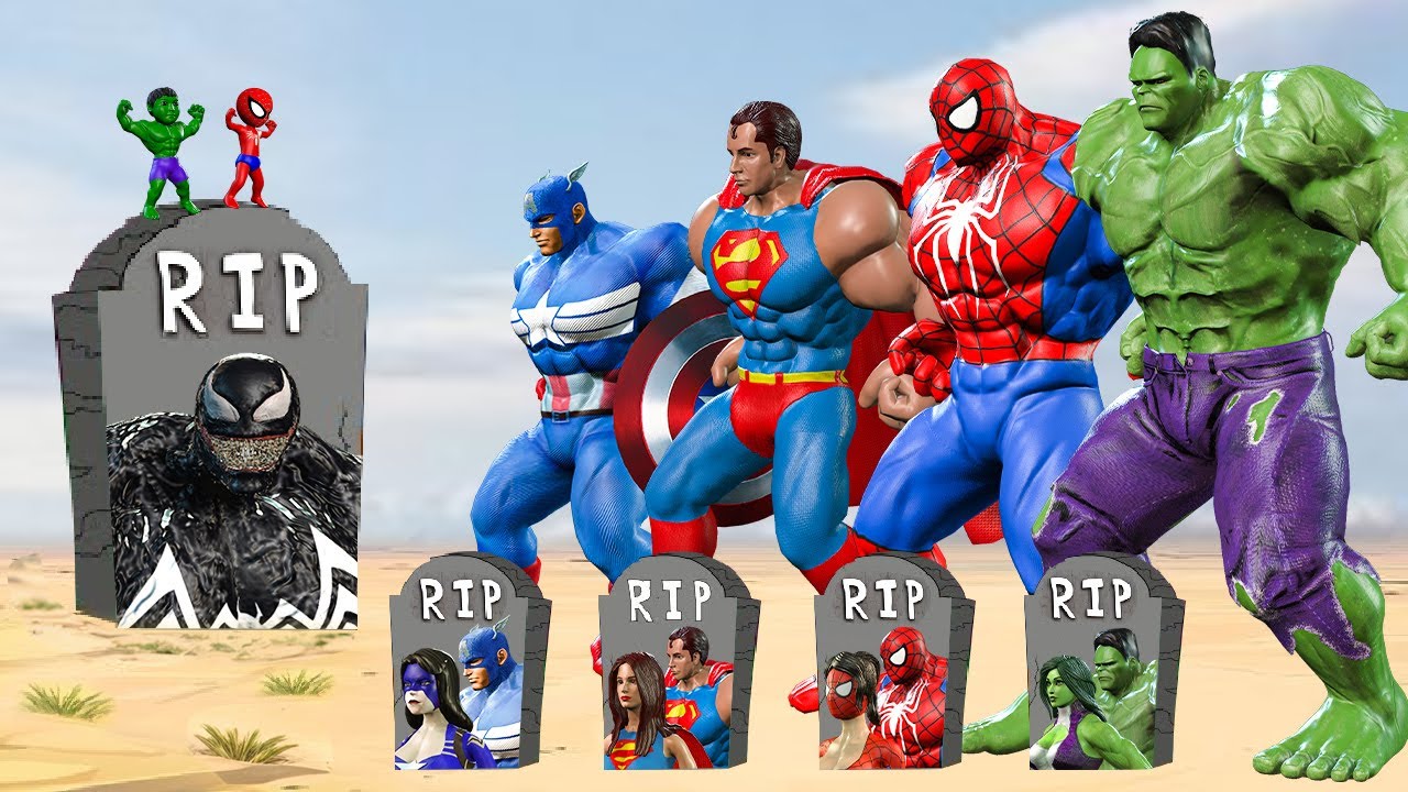 Rescue FAMILY SPIDERMAN VS Team HULK Family, VENOM : Who Is The King Of Super Heroes ? | FUNNY