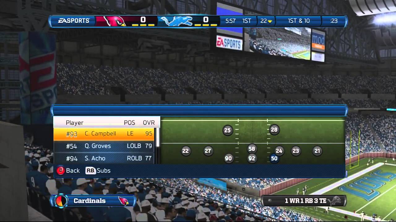Madden 13:TROLLING IN MADDEN--MADDEN 13 ONLINE RANKED MATCH-CARDINALS Vs. LIONS