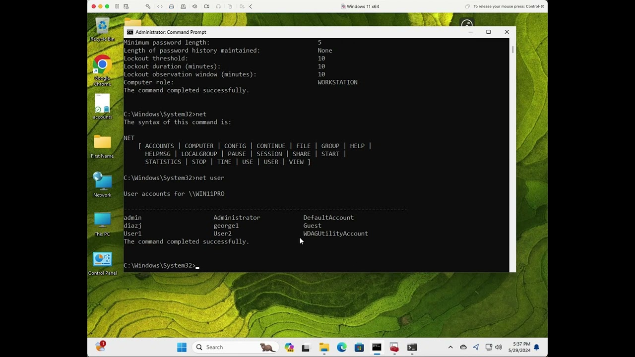 Intro to Windows Net command