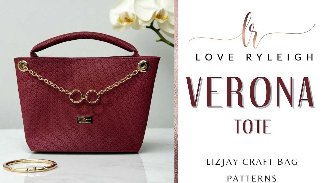 Sewing the Verona Tote from Lizjay Craft Bag Patterns.