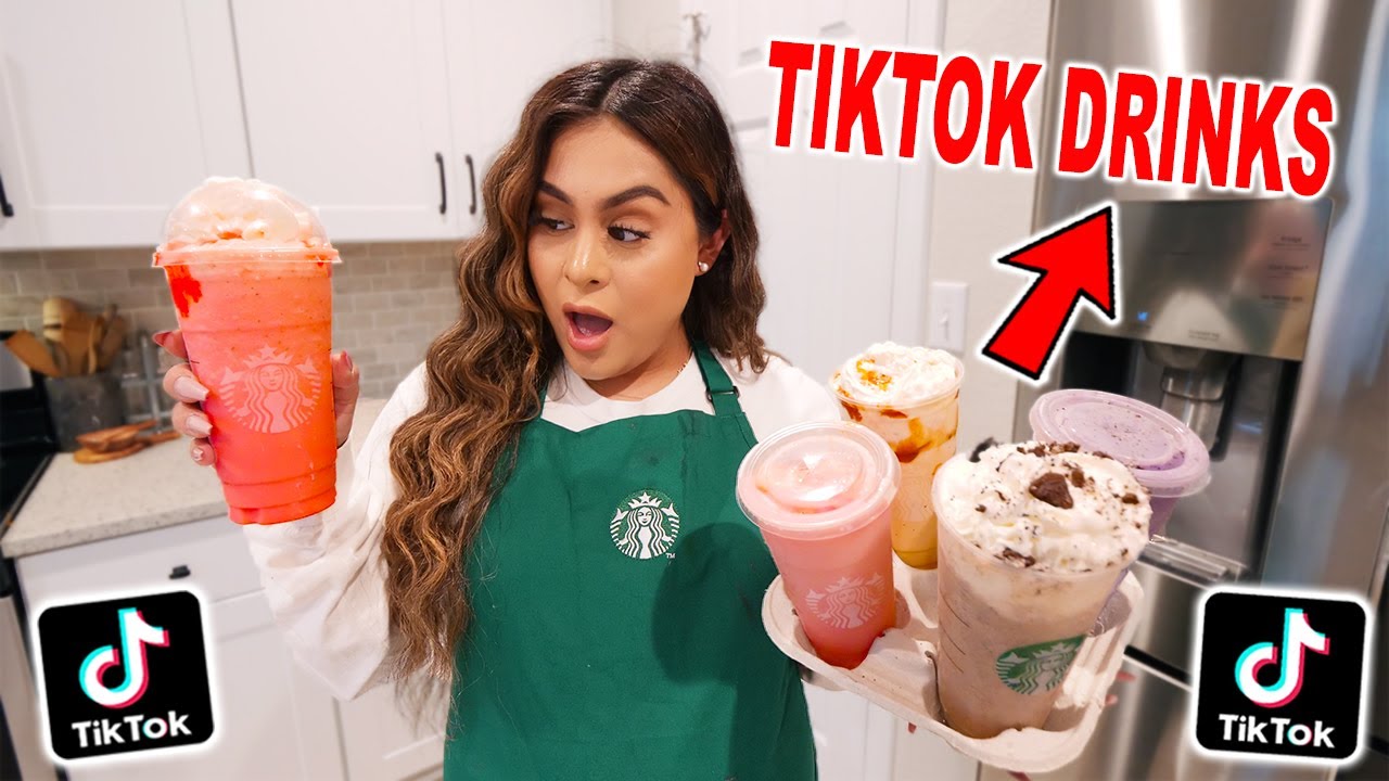 MAKING VIRAL TikTok STARBUCKS DRINKS At HOME! **they actually work**