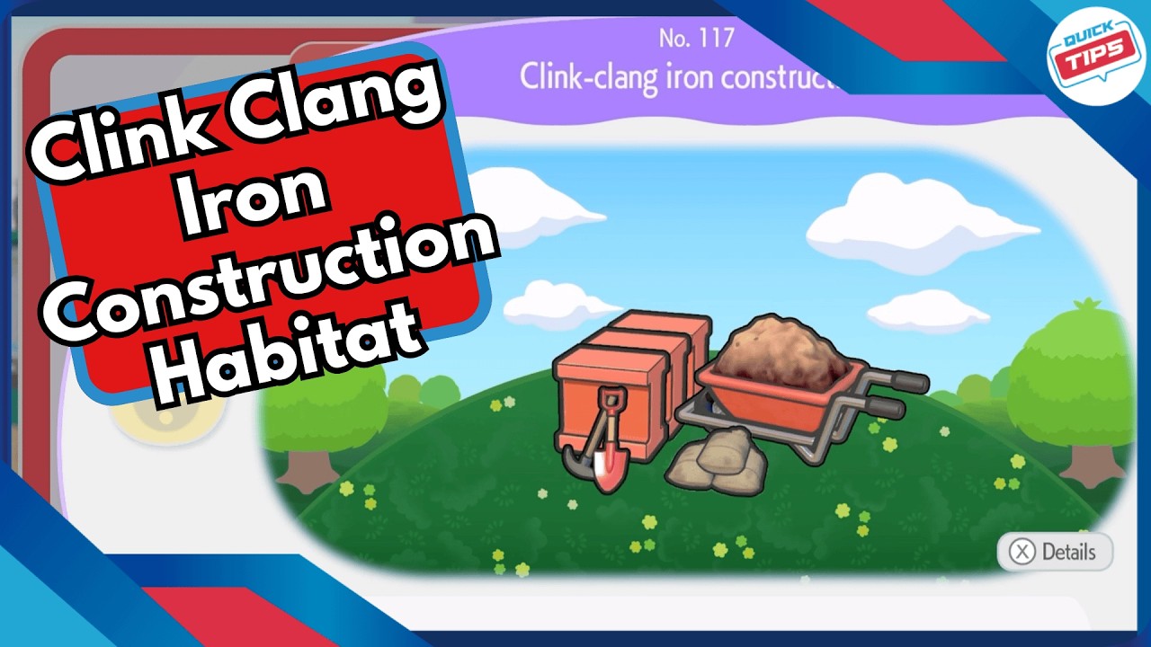 How To Build Clink Clang Iron Construction Habitat in Pokopia