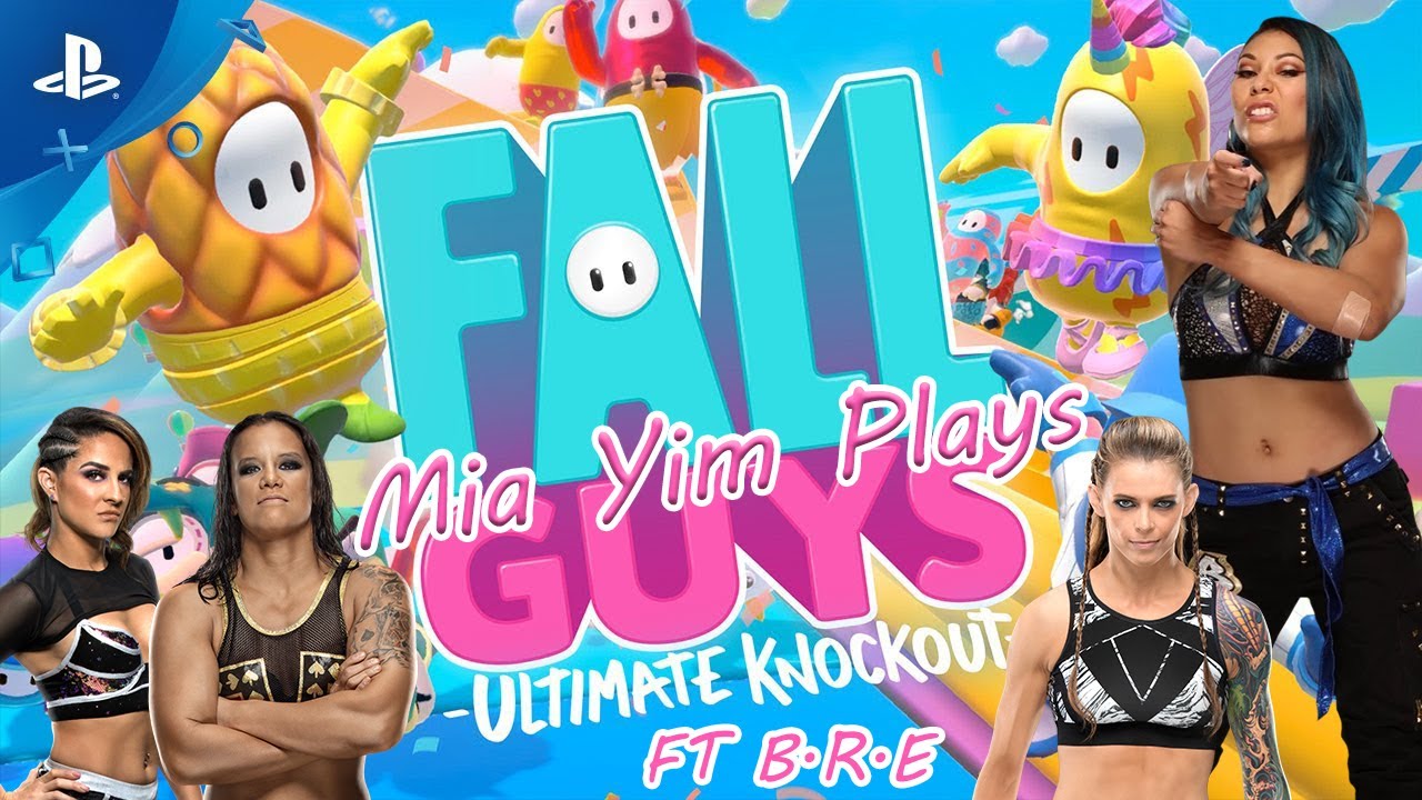 Миа Йим играет в Fall Guys с BRE ((Часть 1))