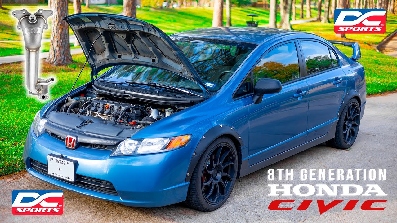 Модификации Honda Civic | Установка коллектора DC Sports | Громкий звук в сочетании с выхлопной с...