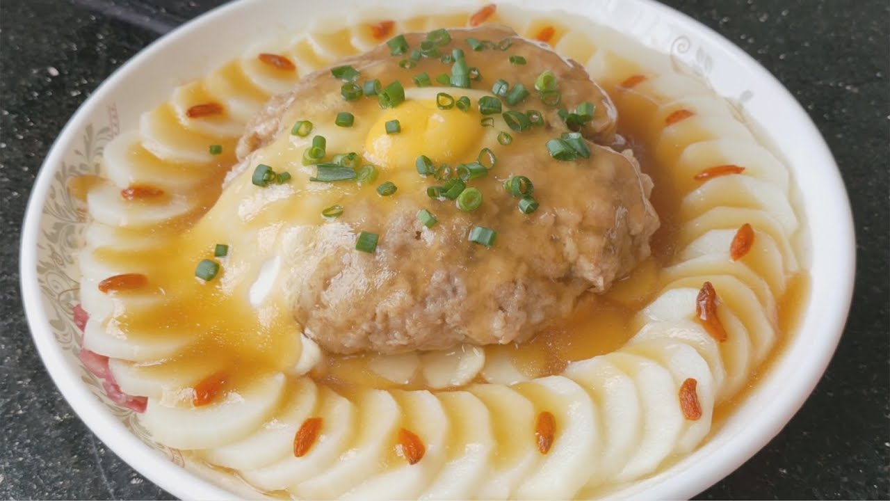 【客家人铁头】1根山药加1块肉，这样做待客倍有面，一盘出锅真漂亮，好吃好看孩子超爱吃