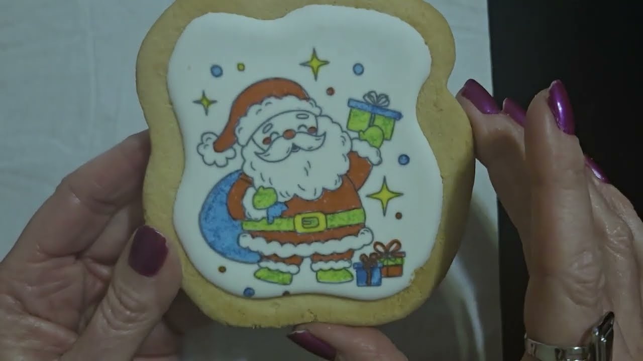 ASMR | Coloring Christmas Cookies (Soft Spoken)