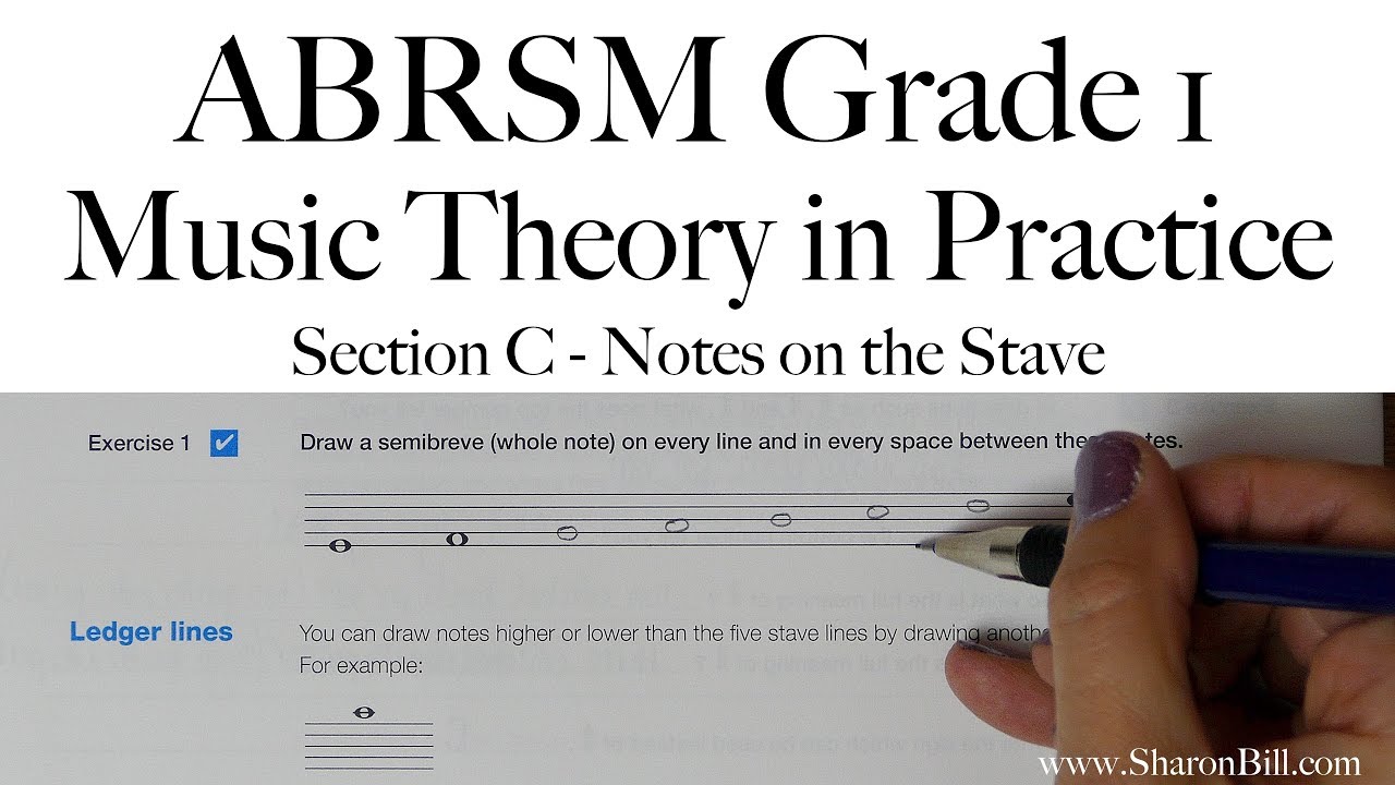 ABRSM Grade 1 Music Theory Section C Notes on the Stave with Sharon Bill