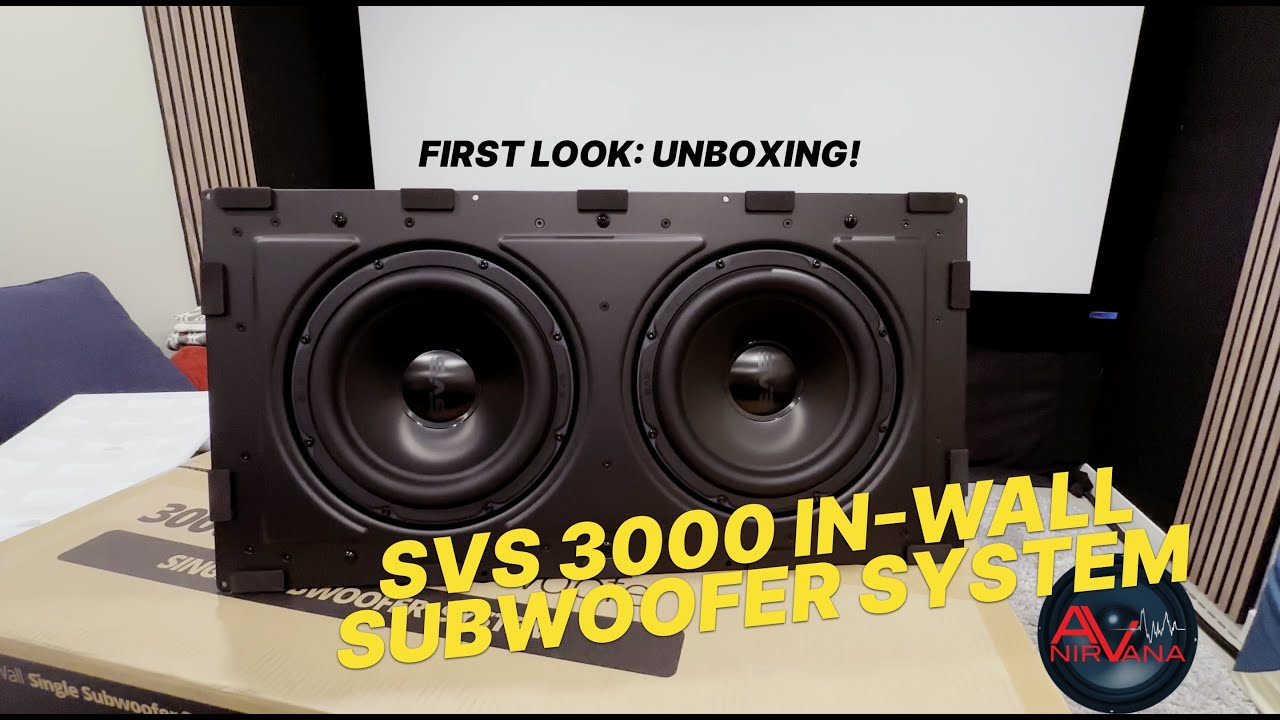 SVS 3000 In Wall Subwoofer System Unboxing