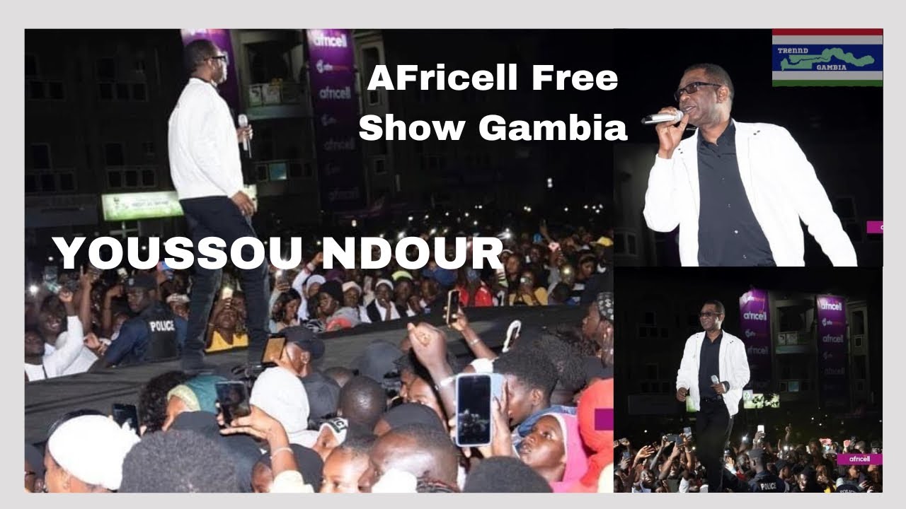 YOUSSOU NDOUR Africell Free Show Gambia 🇬🇲 #youssoundour #gambia #africell #senegambia #gambianews