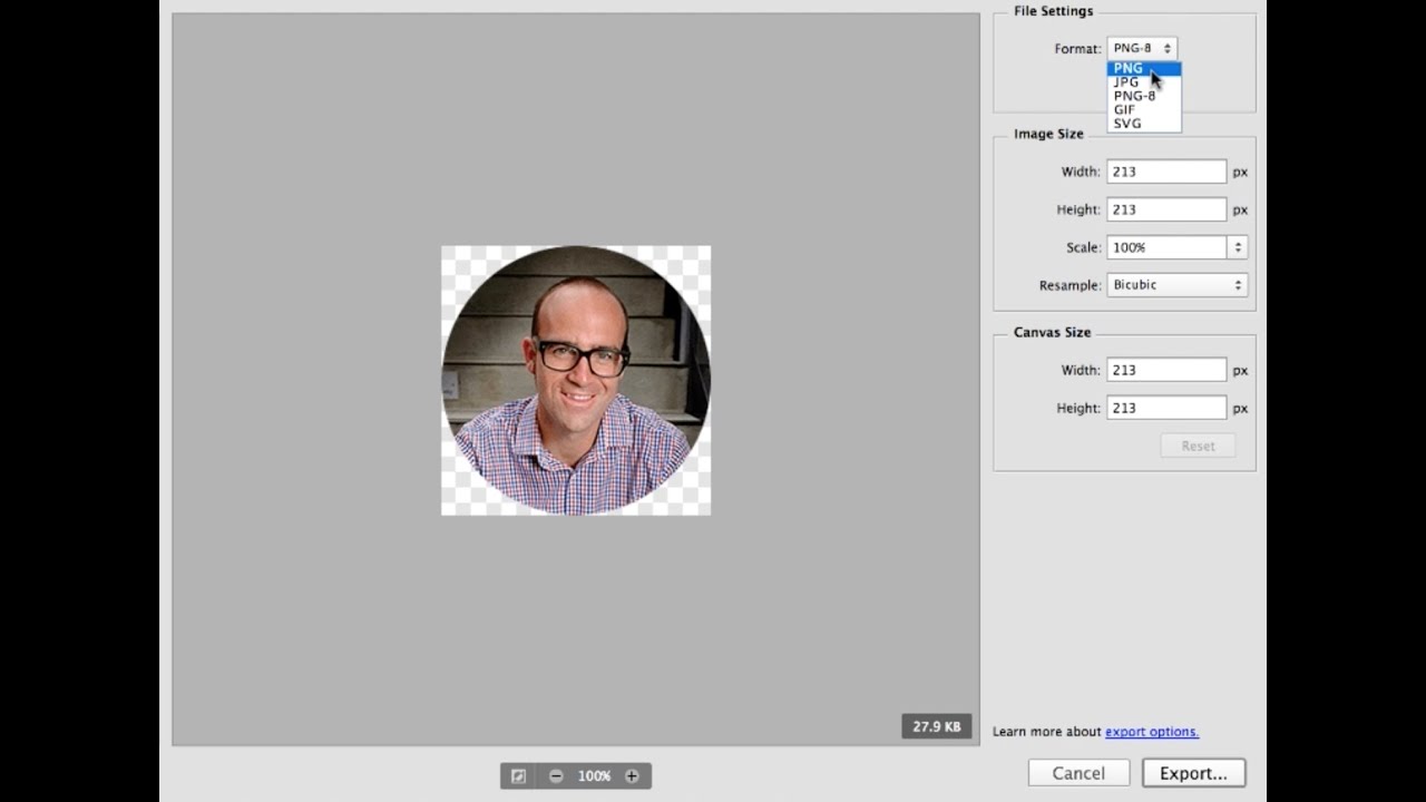 Photoshop CC 2015 Web Design Tutorial | Learn How To Optimize Images for Web Photoshop - 45/48