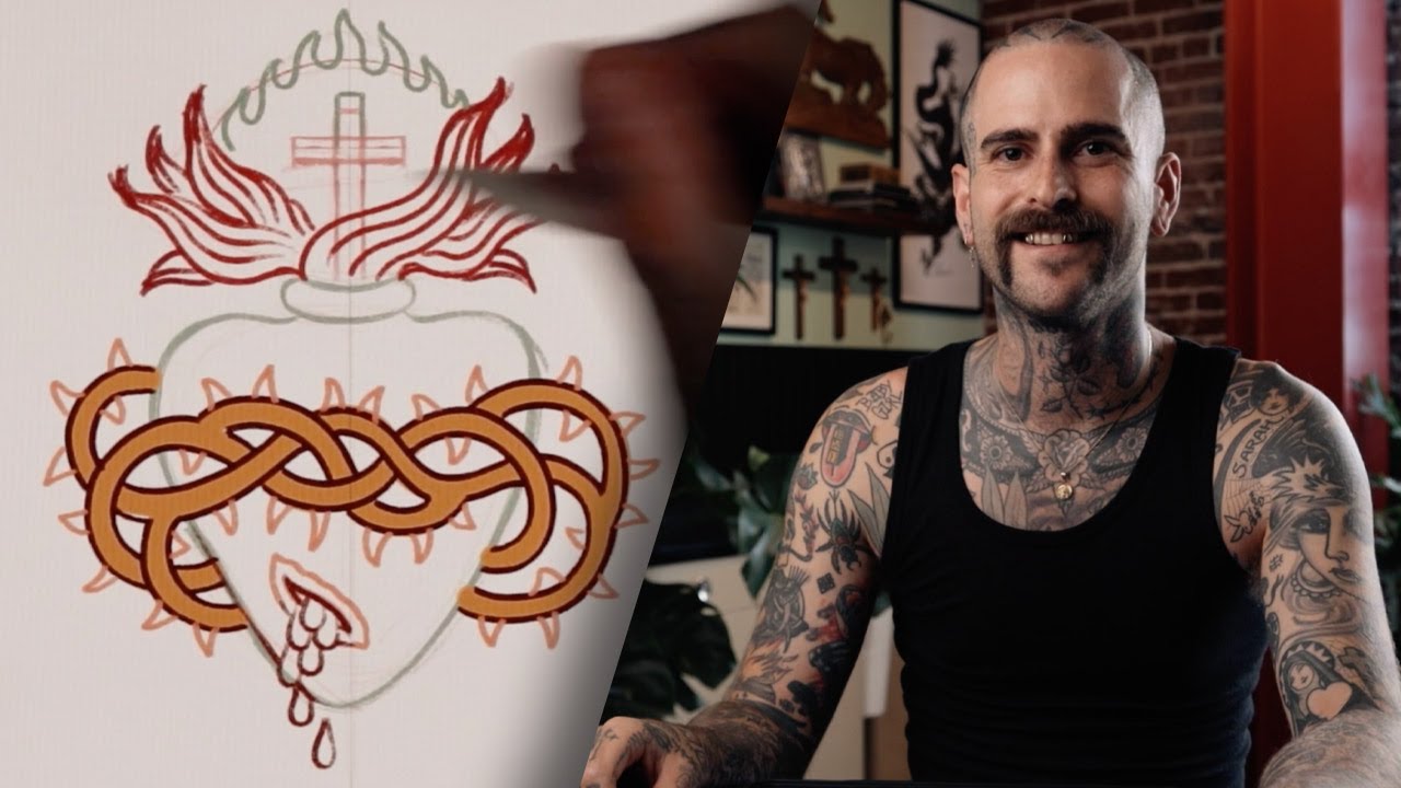 How to draw a SACRED HEART - with Austin Maples