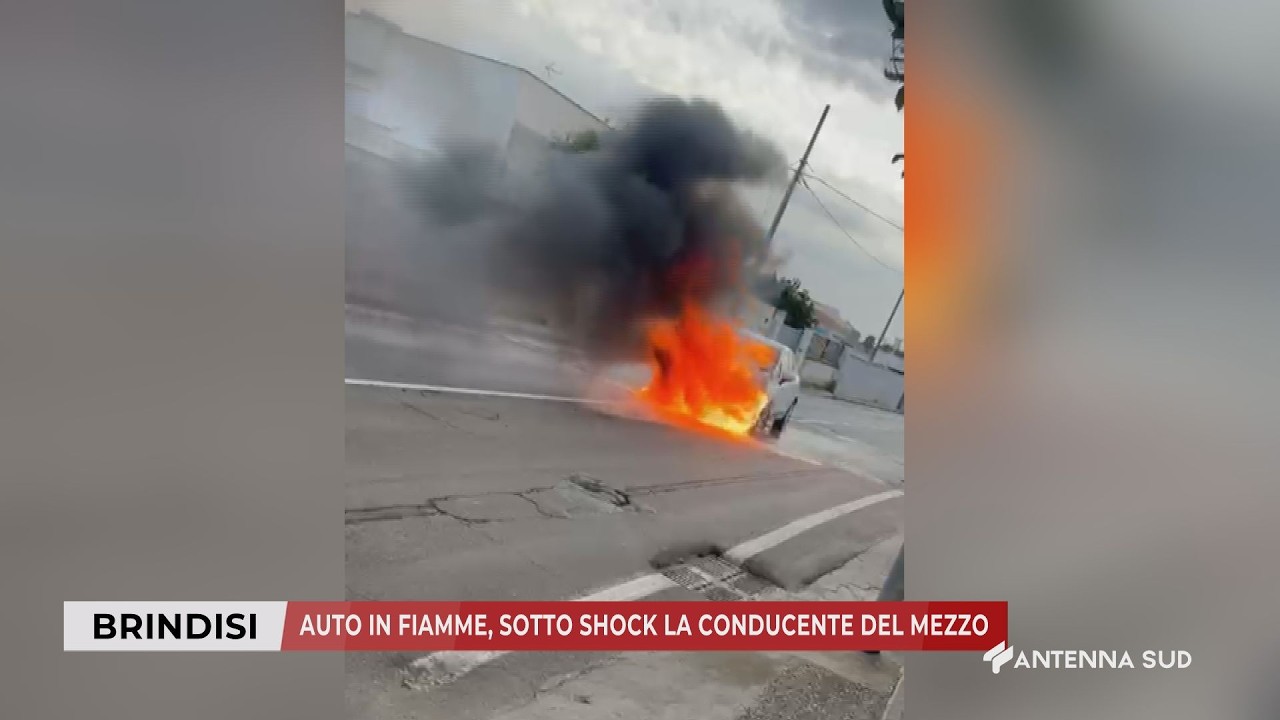 07 FEBBRAIO 2026 - BRINDISI - AUTO IN FIAMME, SOTTO SHOCK LA CONDUCENTE DEL MEZZO