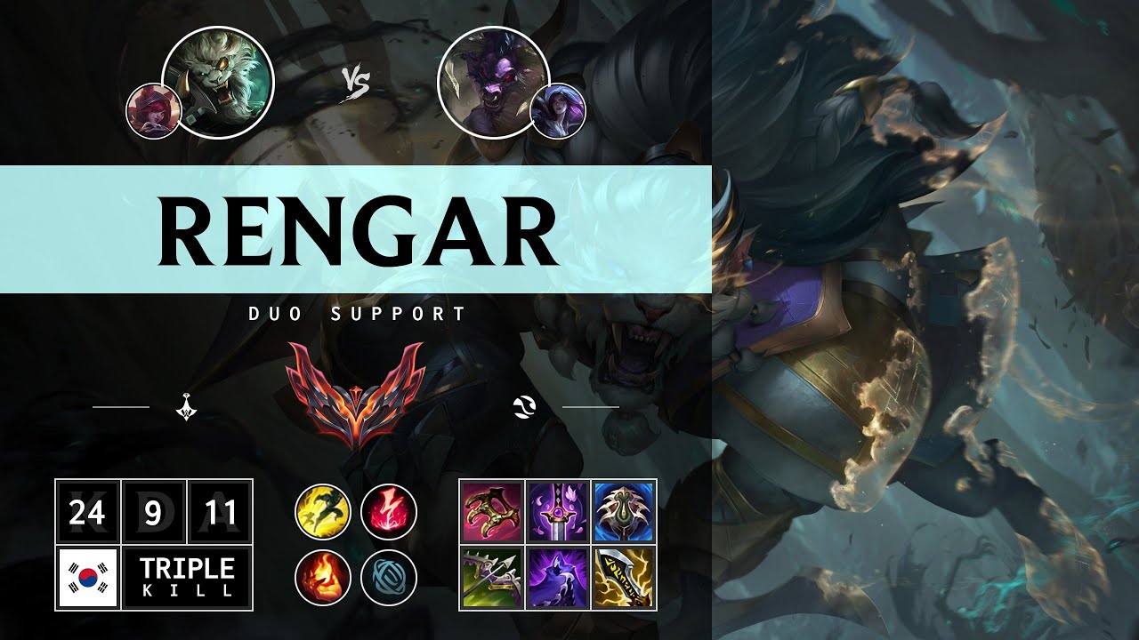 Rengar Support vs Alistar - KR Grandmaster Patch 14.14