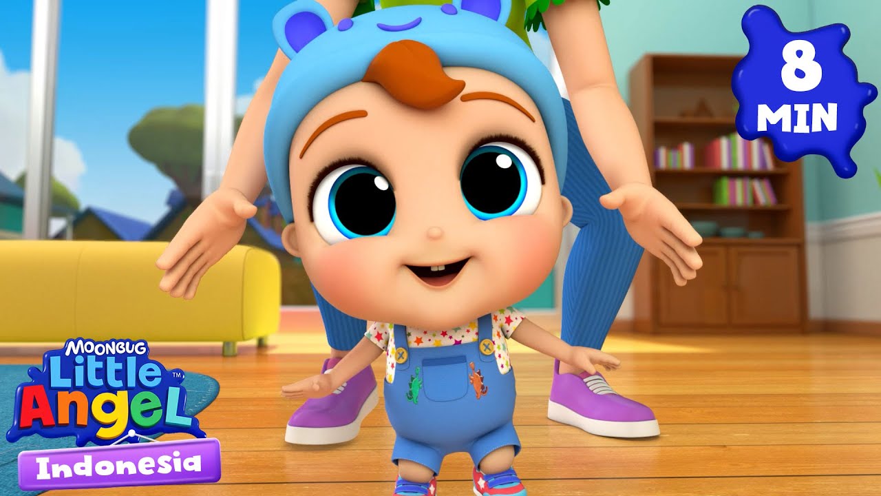 Lihat Baby John Belajar Berjalan! | Little Angel Indonesia | Kartun dan Lagu Anak Favorit