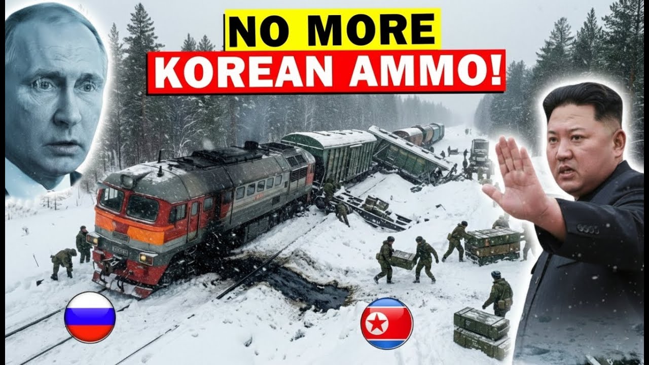 RUSSIA FREEZES! Kim Jong Un ABANDONS The Russian Army in -55°C HELL: Trains & Supply Ships STOPPED!