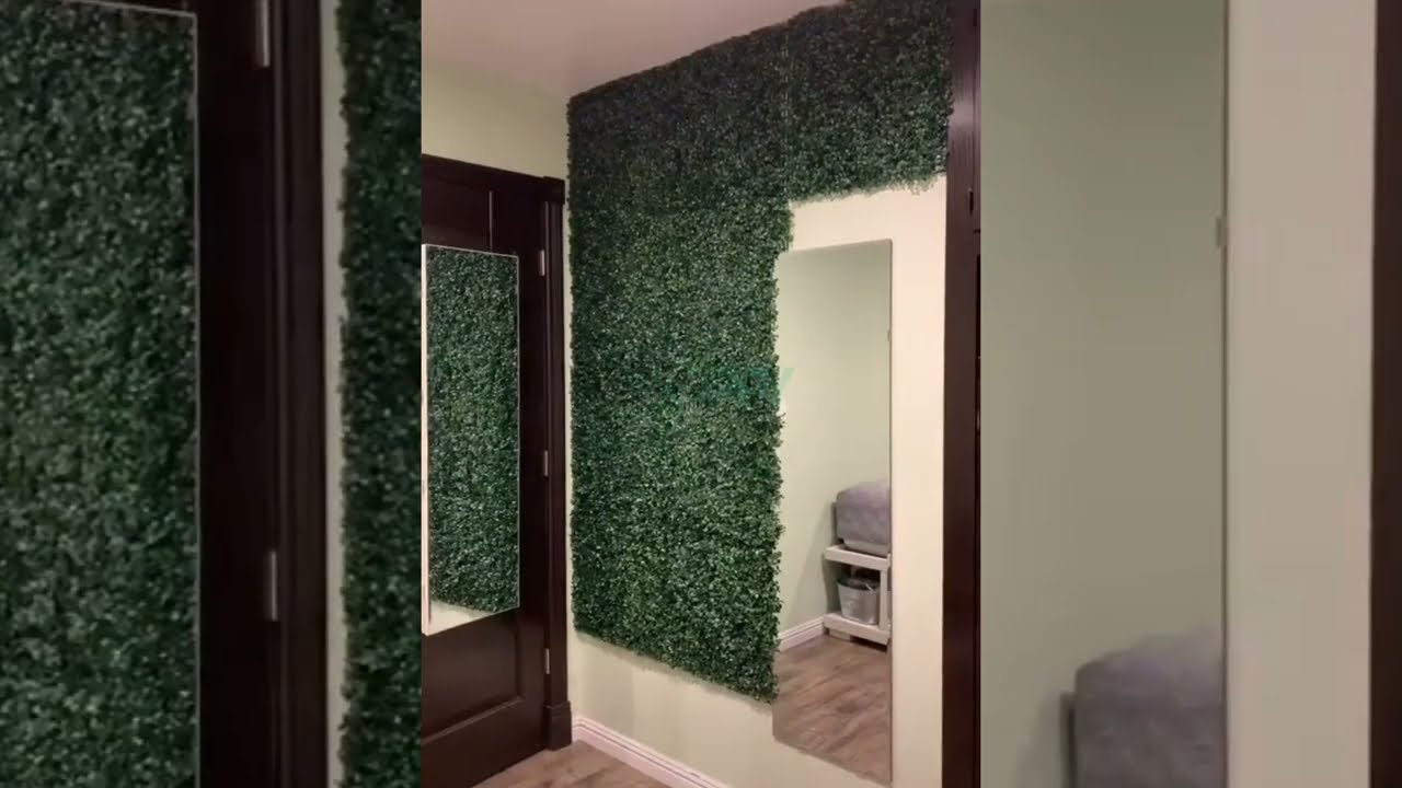 Panel Pasto Cesped Enredadera Artificial 60x40 Jardines Verticales