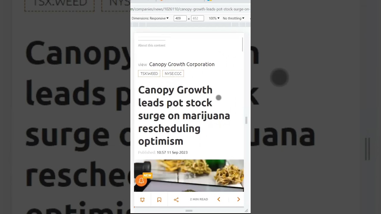 Why Shares of Canopy Stocks ($WEED) are Exploding?! 🚀 [250% in 1 Month 😲]