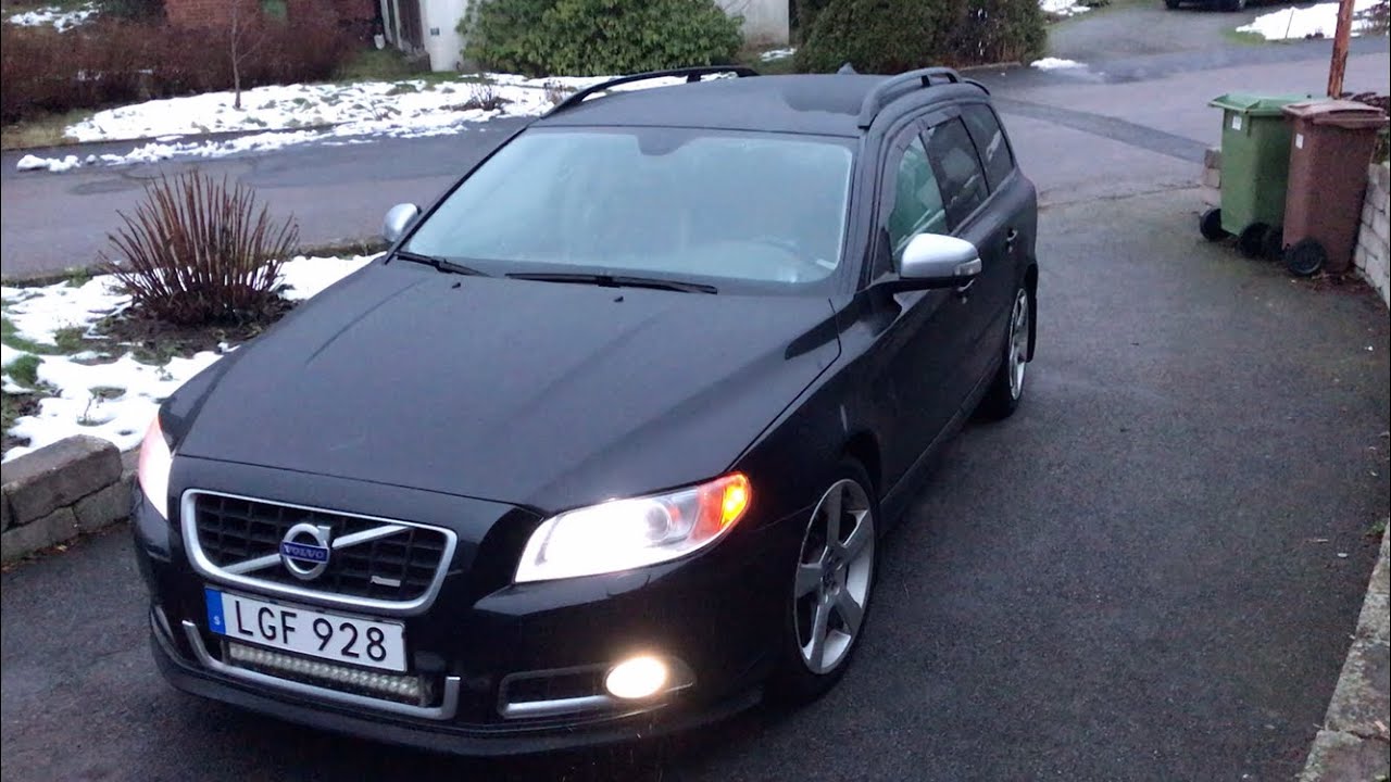 Hur man byter H8 lamporna till dimljusen på V70 III ”Fas2” + Kallstart av Saab 9-3 Aero 300+ Hk.