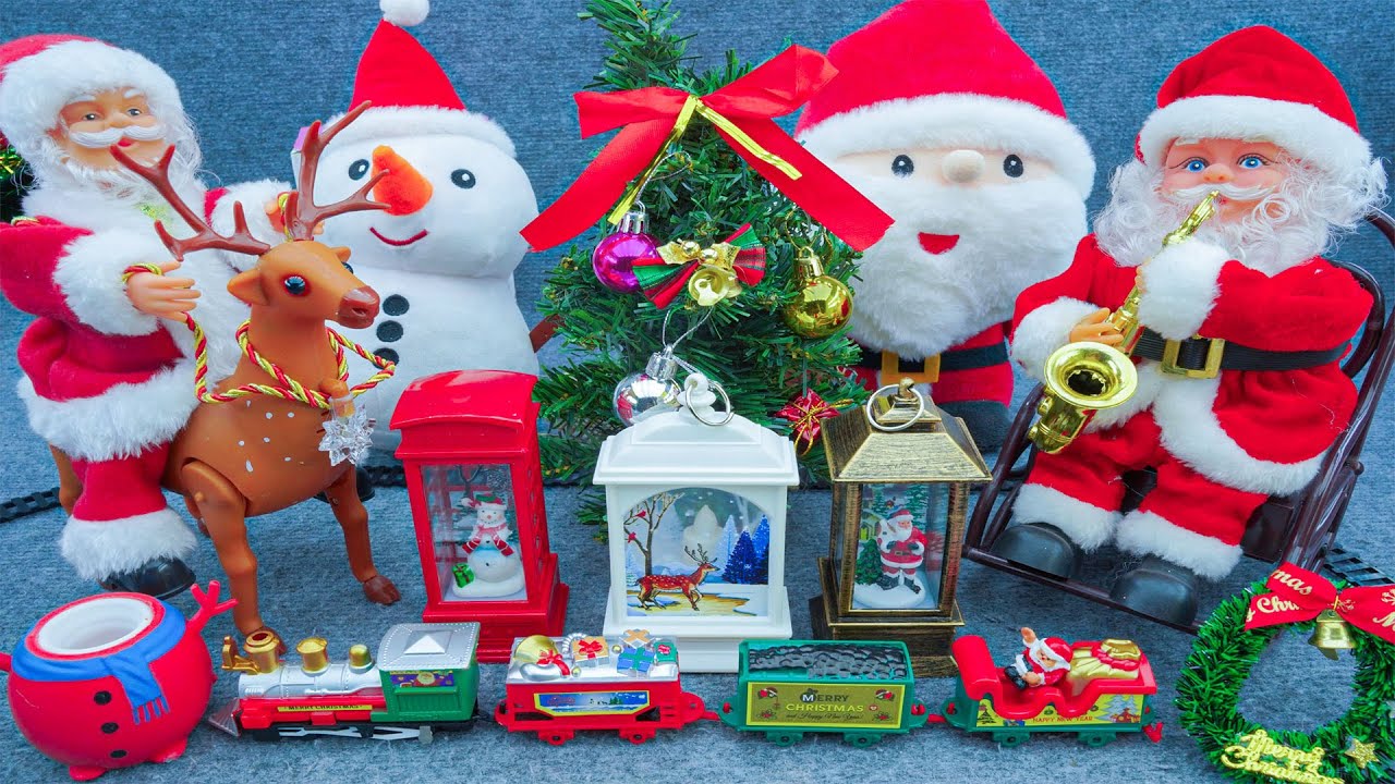 15 Minutes Satisfying with Unboxing Christmas Santa Claus Climbing Toys Set Collection Review ASMR