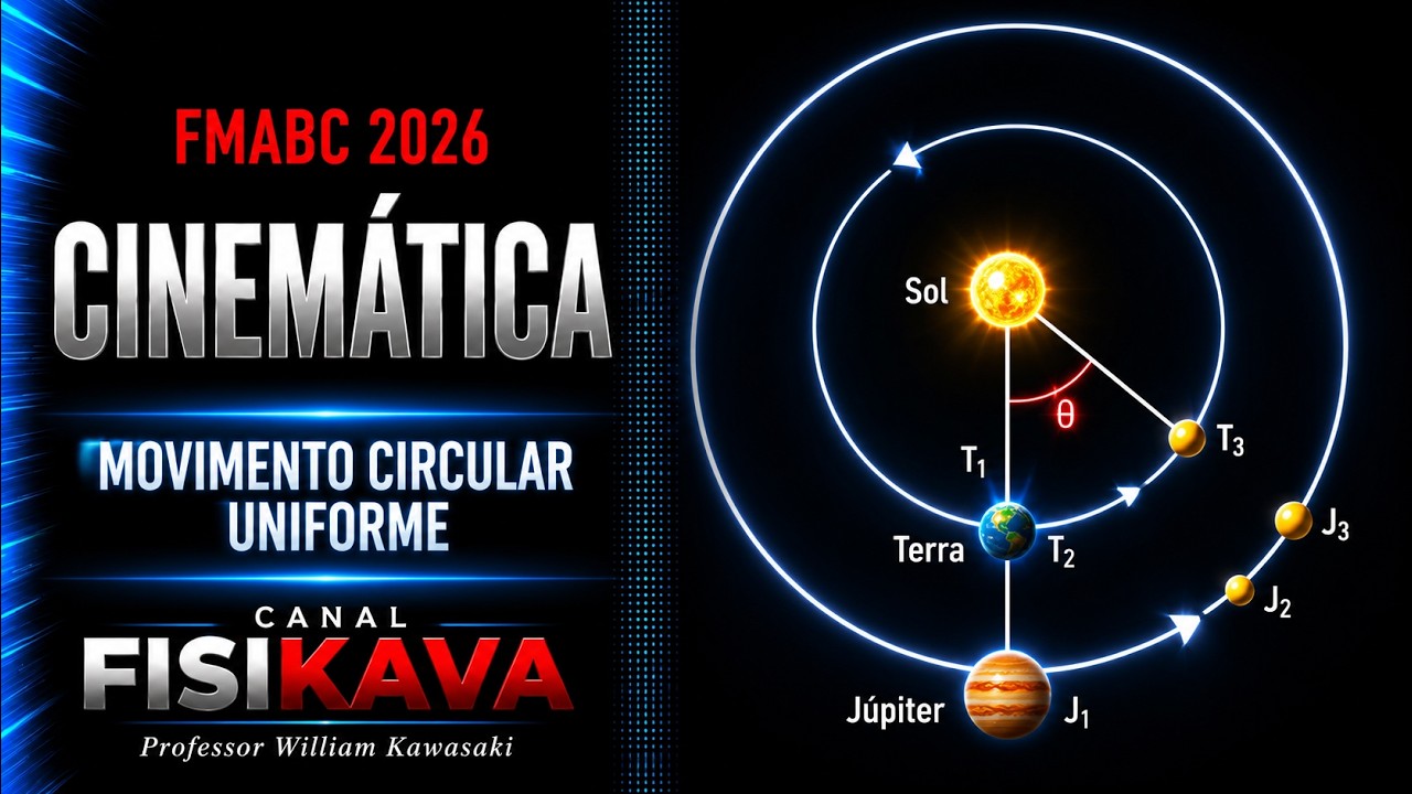 FMABC 2026 - Na figura, quando Júpiter está na posição J1 e a Terra está na posição T1 , diz-se que
