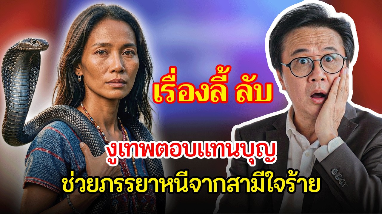 เรื่องอึดอัดใจ กับ วีที: งูเทพตอบแทนบุญ ช่วยภรรยาหนีจากสามีไร้มนุษยธรรม
