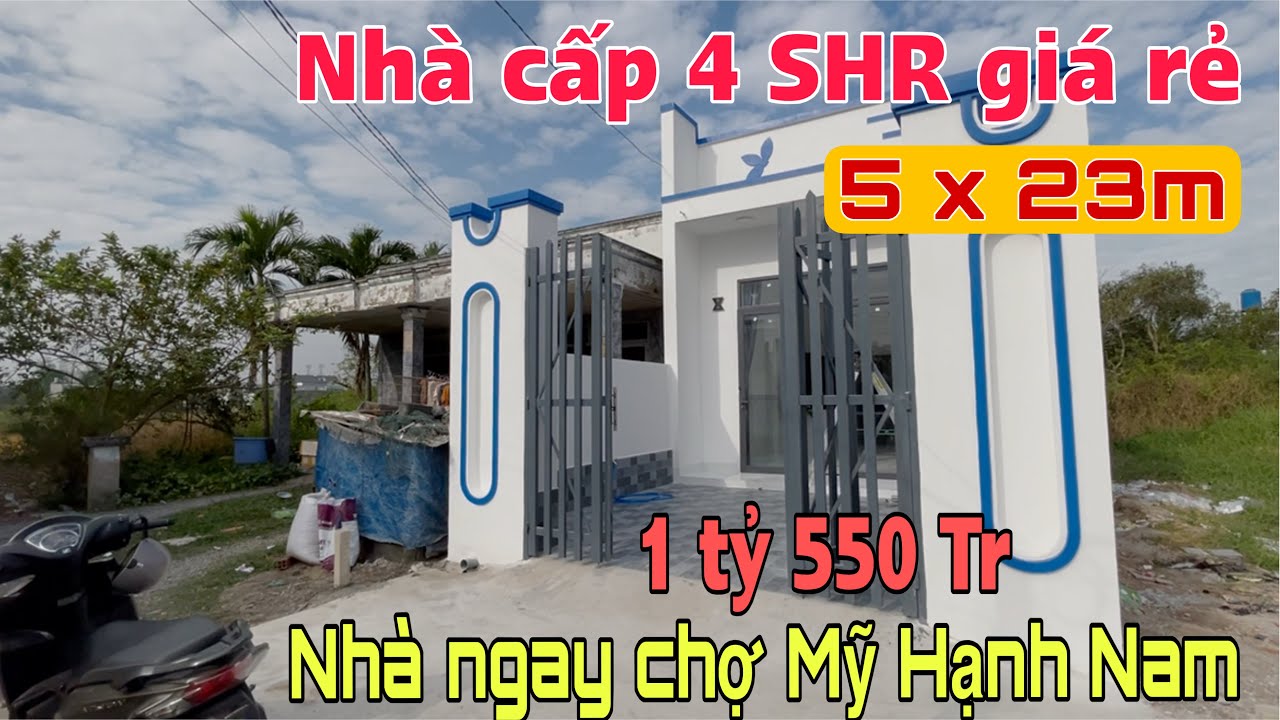 Công việc duy chuyển khó khăn, cần bán lại căn nhà cấp 4 , mới xây gần chợ Mỹ Hạnh Nam