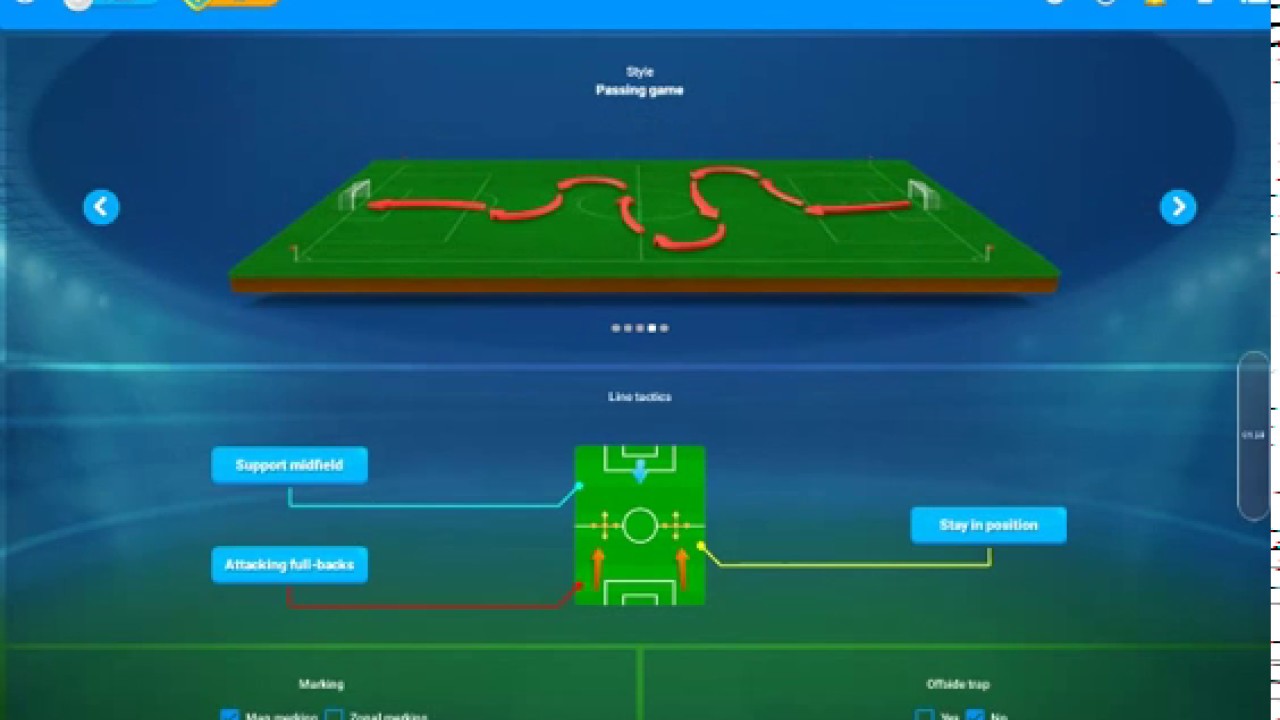 Win tactics and line up for osm
