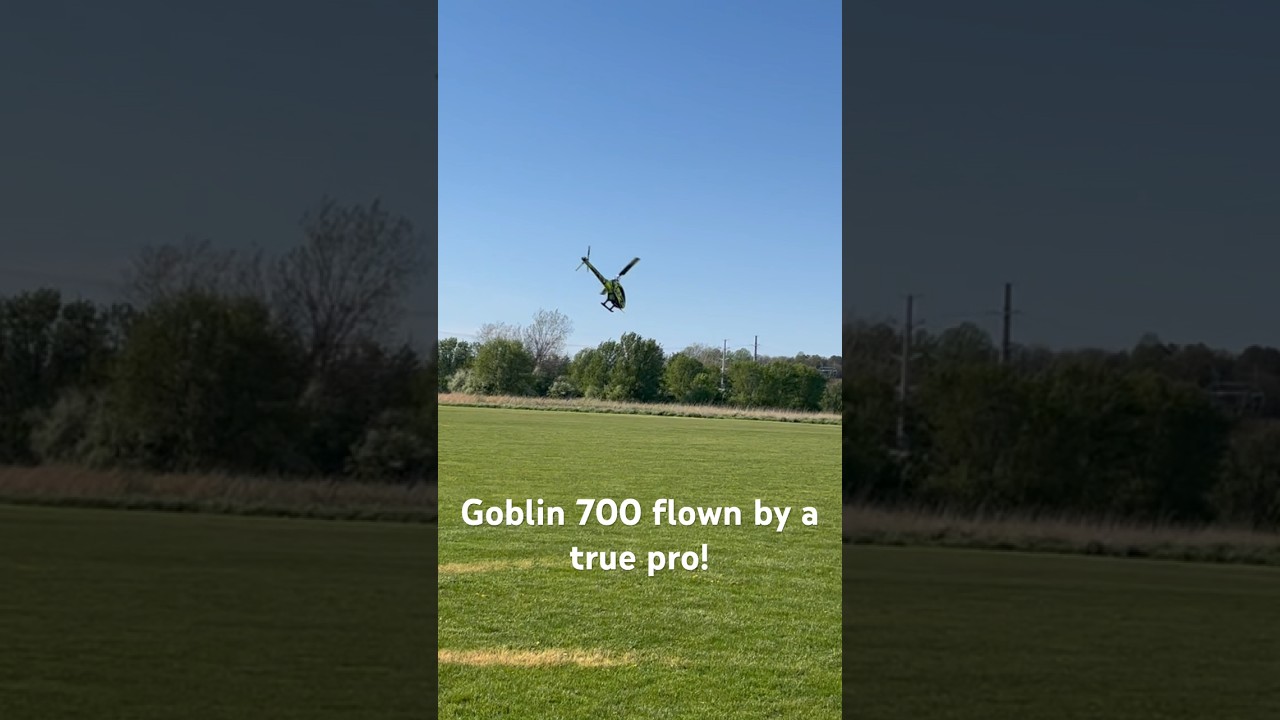 3D helicopter in 28mph wind! Pilot Basil at the stix. #3dhelicopter #goblin700 #rc  #afrobeat