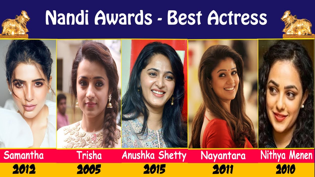 Nandi Awards - Best Actress | Samantha | Anushka | Nayantara | Trisha | Jayasudha | Vijayashanti