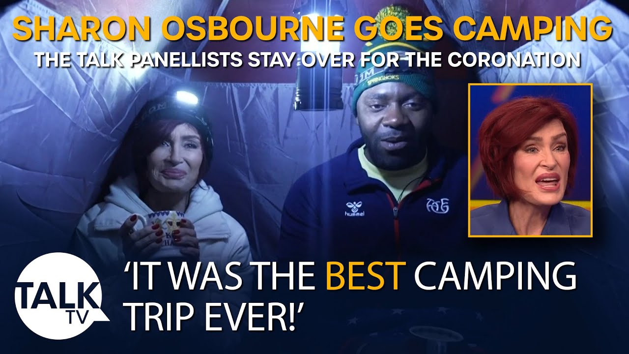 Sharon Osbourne Goes Camping For The Coronation - 