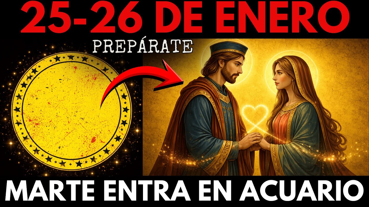¡DEBES SABER ESTO ANTES DE MAÑANA! 25–26 de enero: Marte entra en Acuario