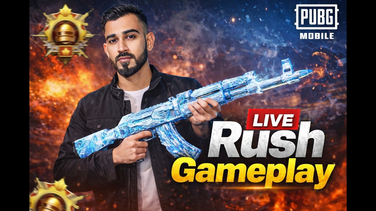 Rush Gameplay heard lobby in match | PUBG mobile
