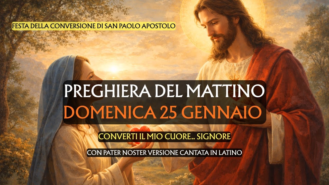 Preghiera del Mattino DOMENICA 25 GENNAIO | Converti il mio cuore Signore