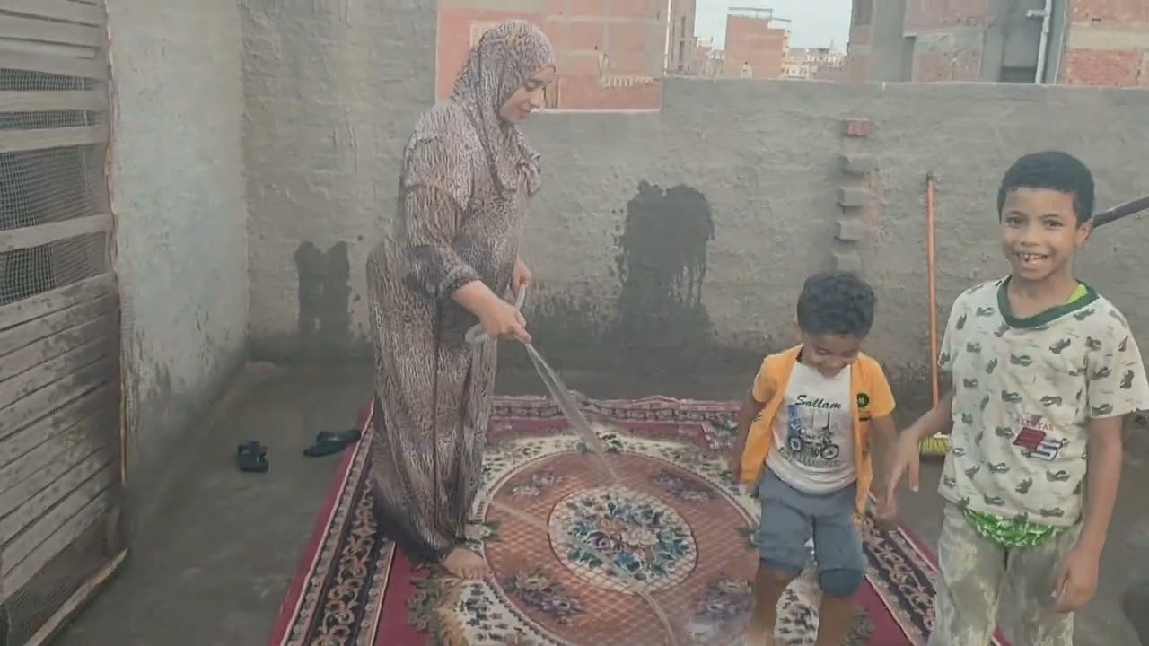 ما اجمل يوم وانا باغسل سجادي كان يوم شاق ومتعب 🤯🤯🤯