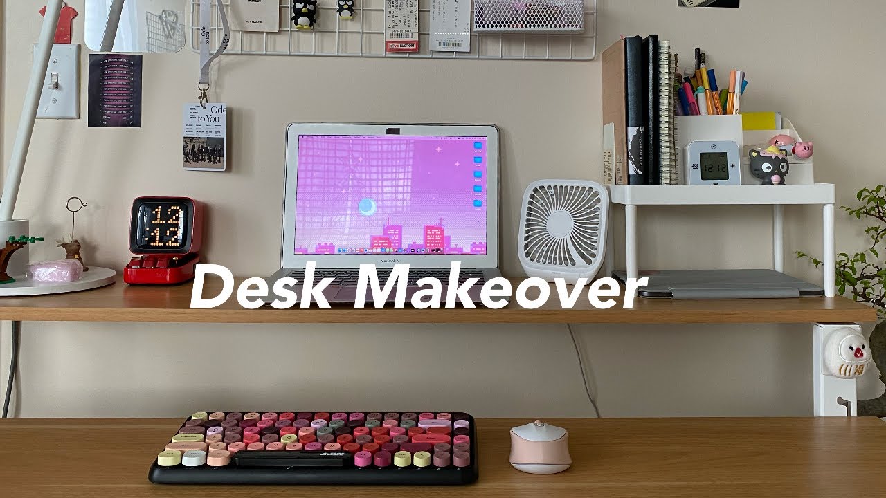 🍒 desk makeover | ergonomic, simple, flexispot
