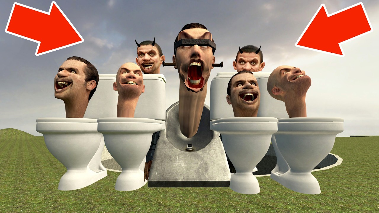 Spartan Kicking All New Skibidi Toilets Memes in the Giant Pit #287 - Garry's Mod