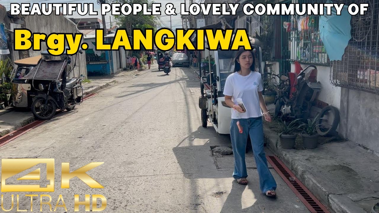 Walking Tour of LANGKIWA Exploring The Beautiful Community of ALLEY Philippines [4K]