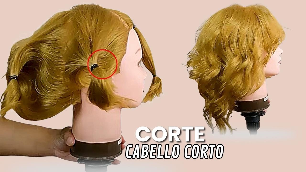 ✂️COMO HACER UN CORTE EN CABELLLO CORTO ► Súper Fácil !!!... ✂️ Con Coletas !