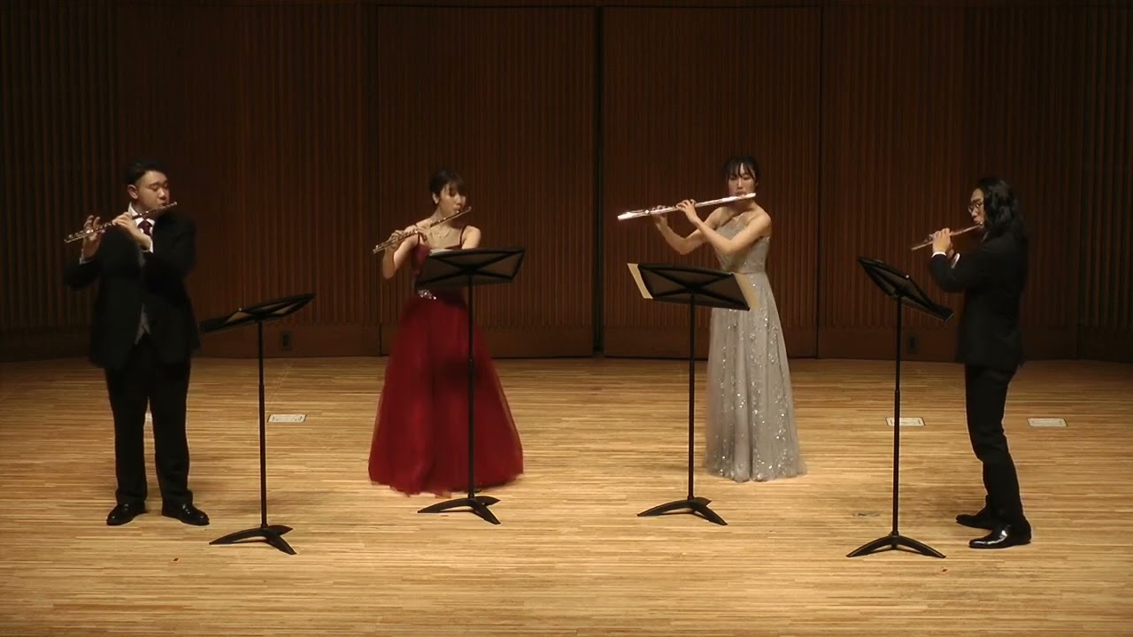 【フルート４重奏】想い出は銀の笛（三浦 真理 Mari Miura）