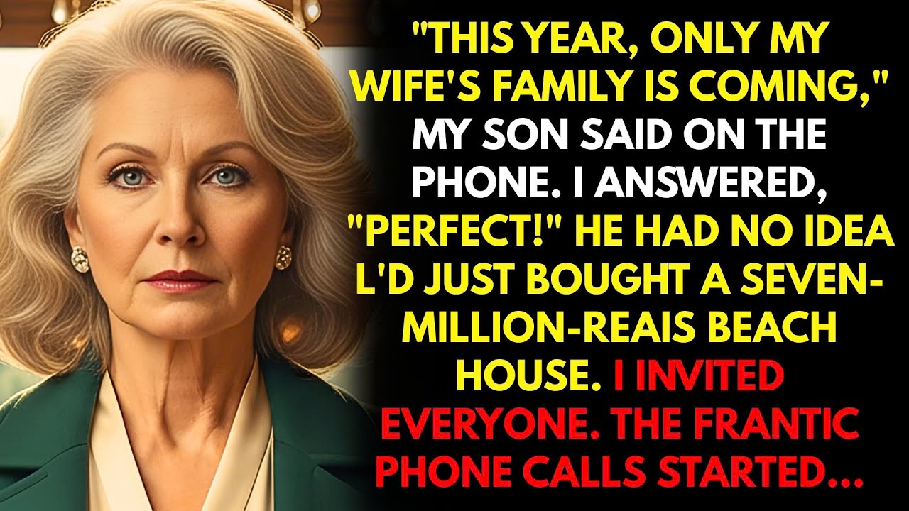 My Son Excluded Me From Christmas, So I Invited Everyone To My 7m$ Mansion Instead Except Him.