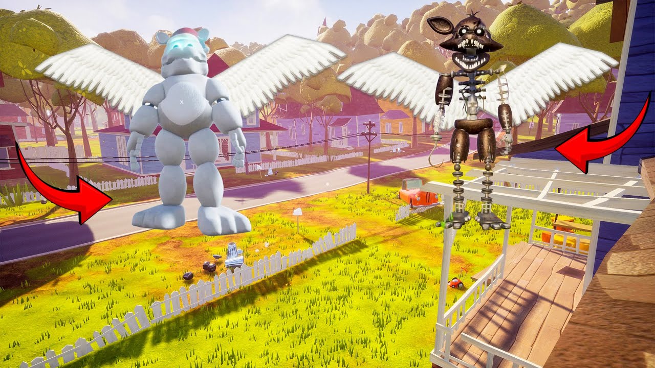 FLYING FOXY and FREDBEAR are TERRIFYING in Hello Neighbor!