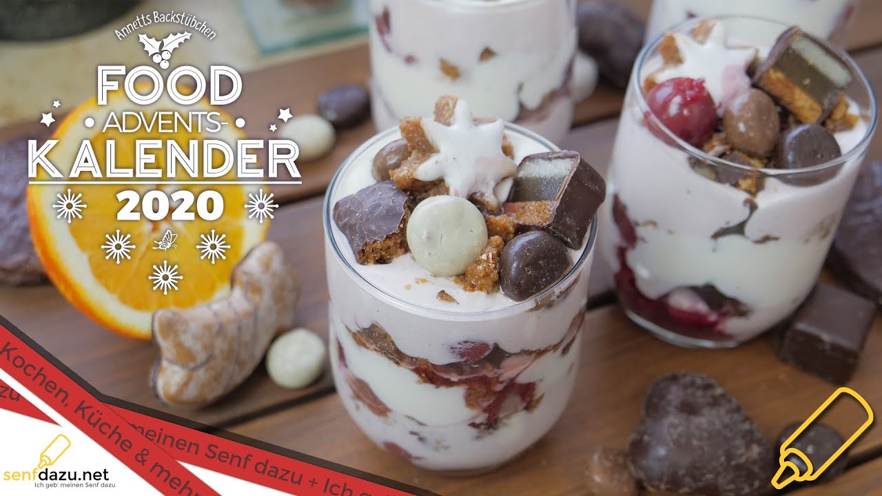 Lebkuchen Schichtdessert | Last Minute 🎄 Nachtisch & Resteverwertung | #24 Foodadventskalender 2020