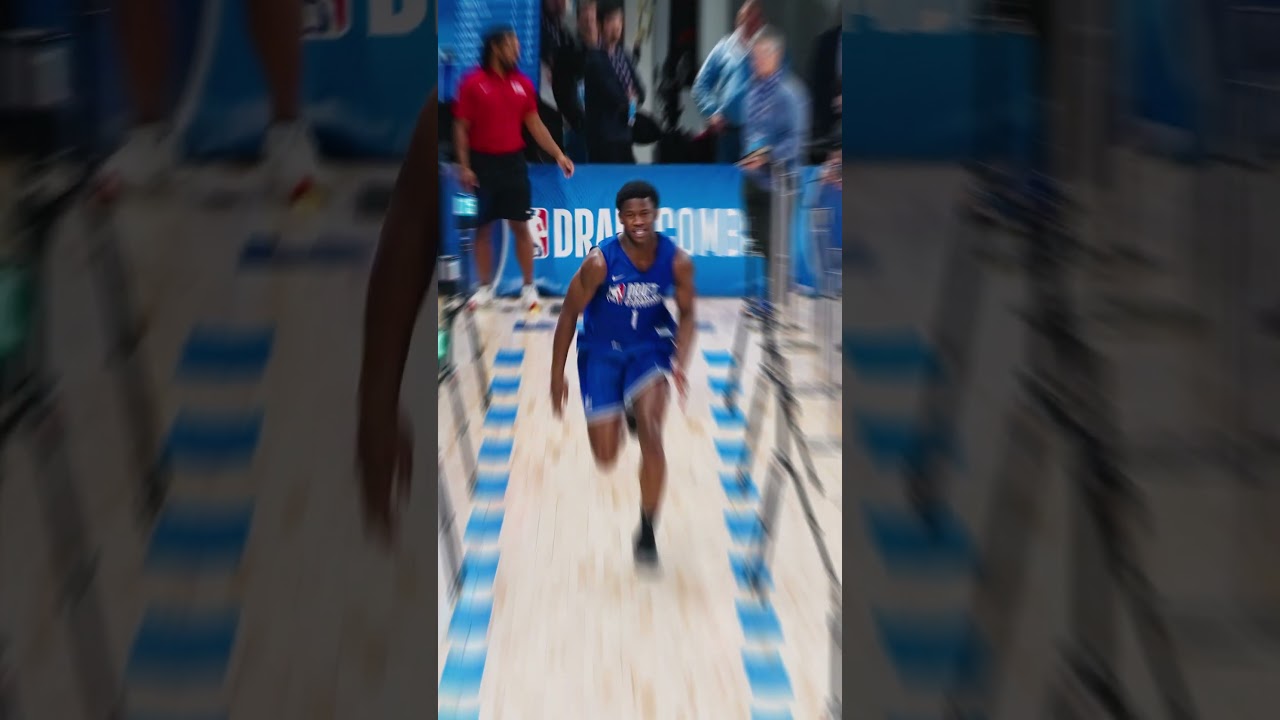 VJ Edgecombe FLYING at the NBA Combine 🏎️