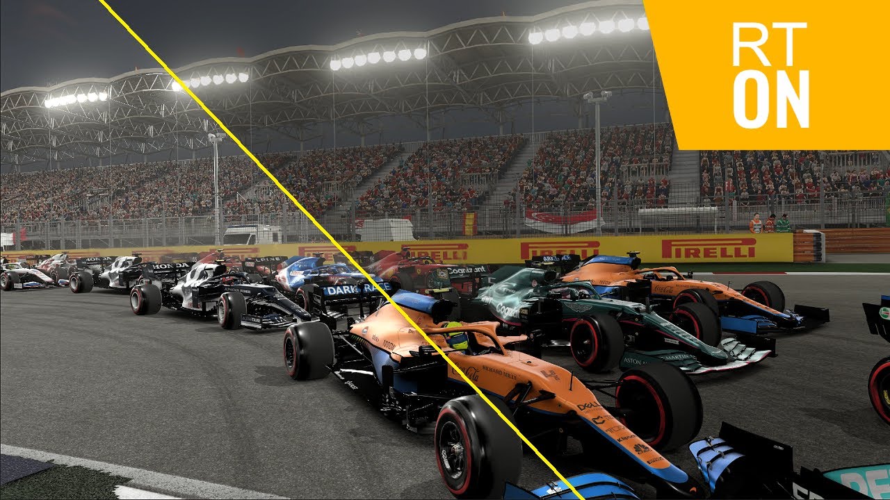 F1 2021 - Ray Tracing ON vs OFF Comparison
